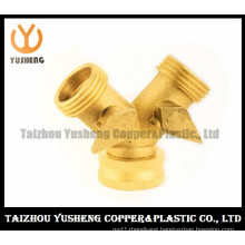 Trifurcate Brass Ball Valve with Brass Handle (YS1028)